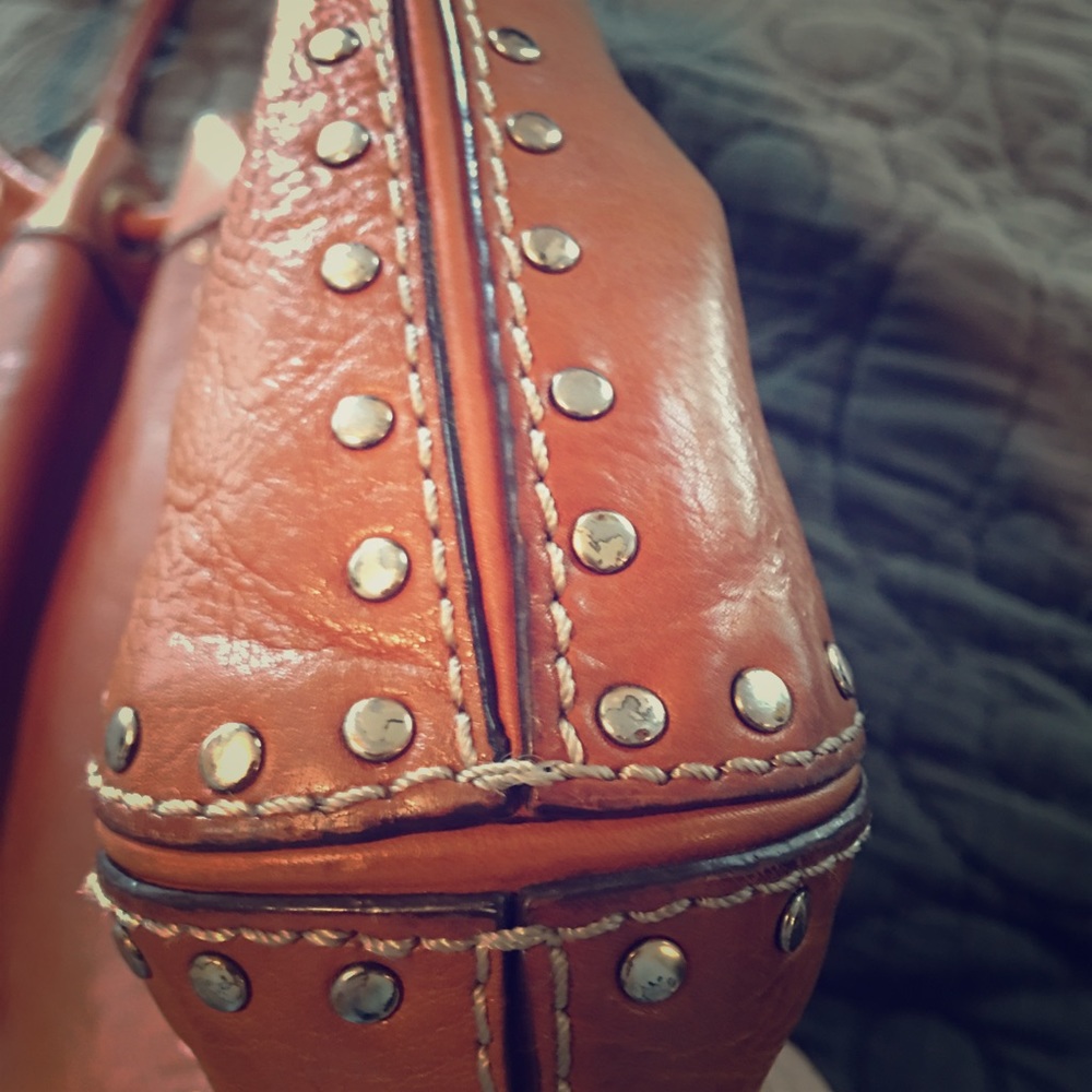 VINTAGE Michael Kors Astor studded leather tote